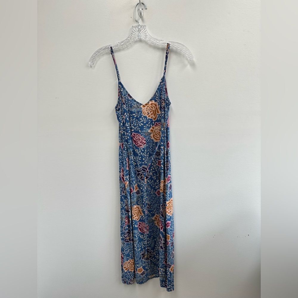 Arnhem Leilani Strappy Slip Dress In Floral Reef Blue Spaghetti Straps Size 6 - Picture 7 of 7